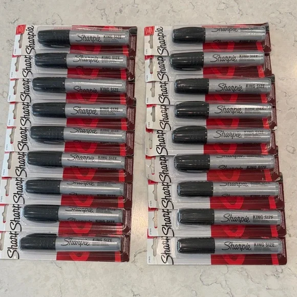 Sharpie King Size Permanent Markers Black 18