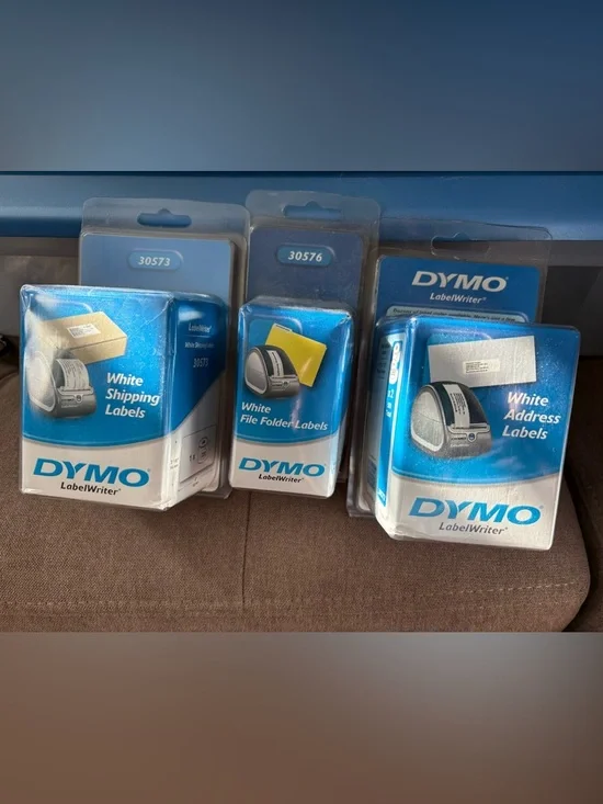 Dymo White Labels : Shipping,Address,File Folder