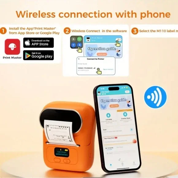 Portable Wireless Label Printer