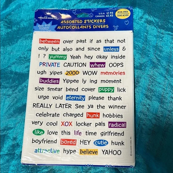 Hallmark Assorted Stickers Pack