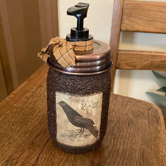 Handmade Primitive Soap Dispenser NWOT