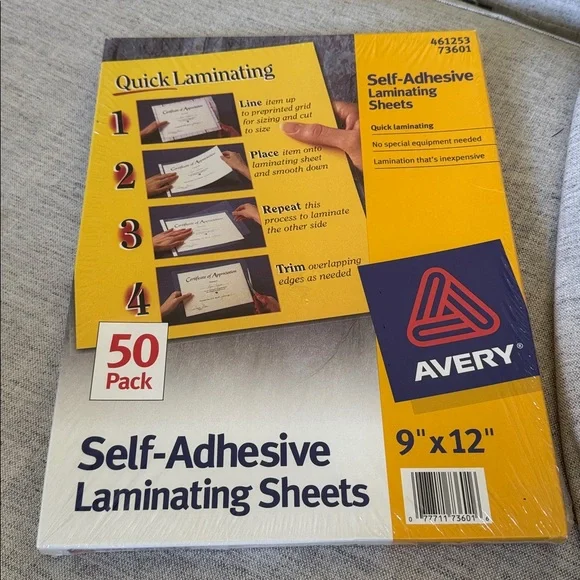 Avery Self-Adhesive Laminating Sheets, 9