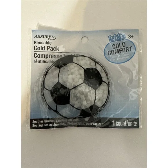 Assured Reusable Gel Cold Pack For Kids Soccer ice pack - NEW! A34