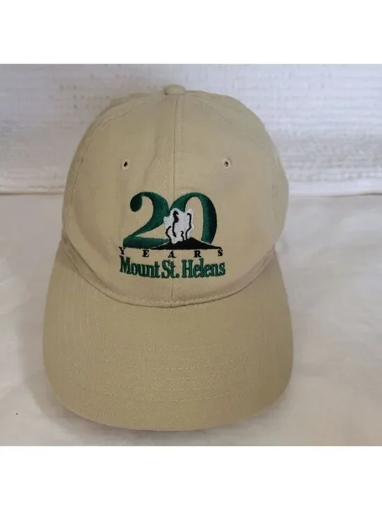 Mount St. Helens 1980-2000 20 Years baseball hat cap trucker vtg Smith Western