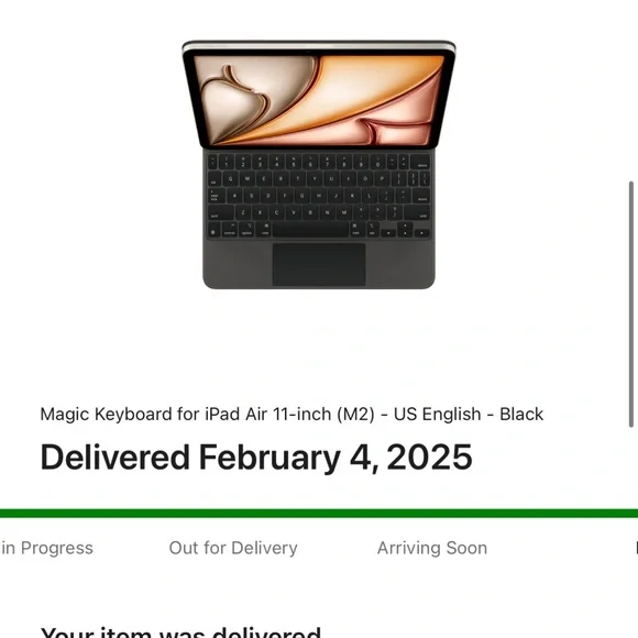 Apple Black Tablet Keyboard for iPad Pro