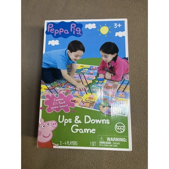 Peppa Pig Ups and Downs Game Jumbo 2 1/2 Foot Game Board TCG 2-4 Players‎