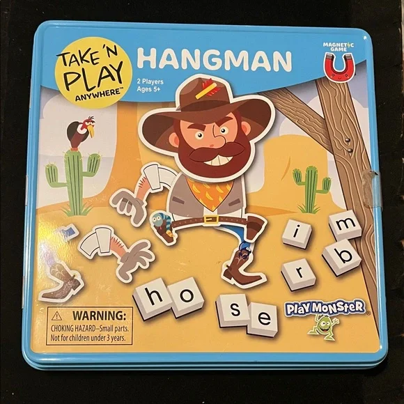 Take 'N Play Hangman Game - Blue