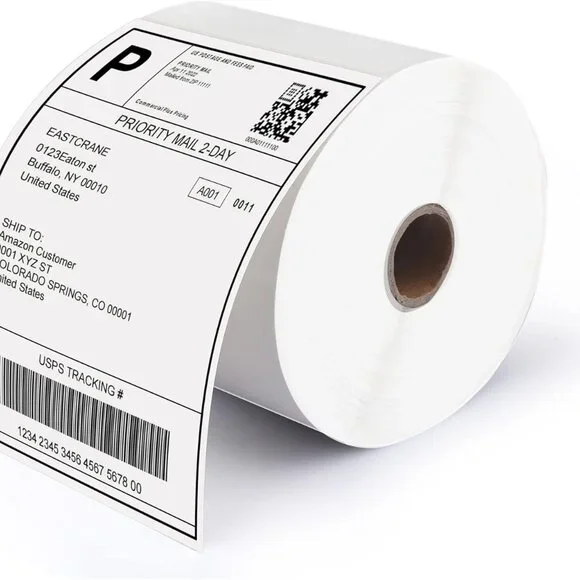 Thermal Shipping Labels Standard Size - 3000 Count Roll 4x6 - Brand New