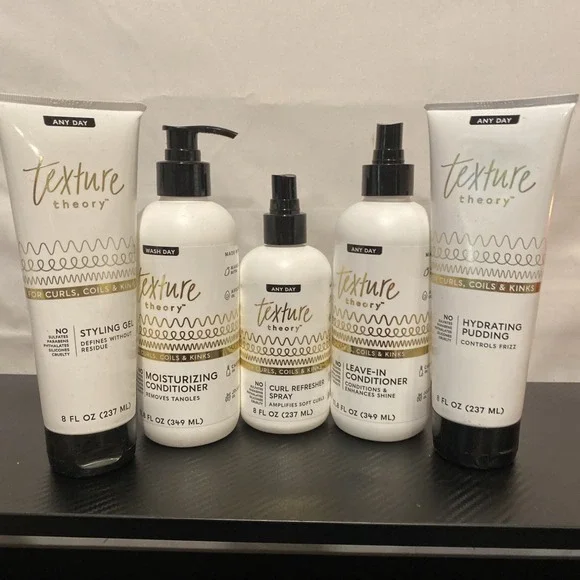 Texture Theory Hair Product Set Of 5 Any Day & Wash Day