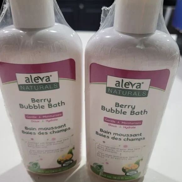 Aleva Naturals Berry Bubble Bath For Babies and Toddlers Set Of 2 Sealed HB10