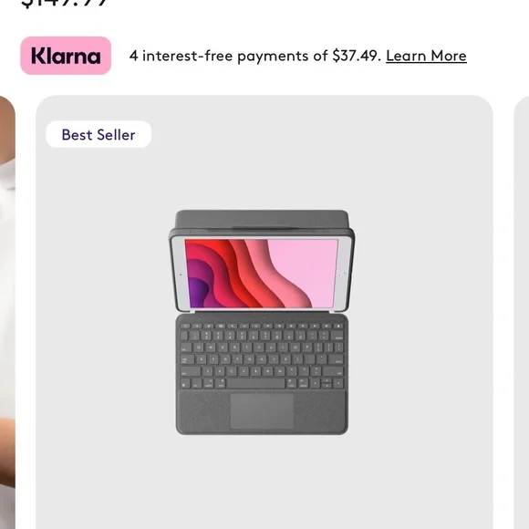 Logitech Combo Touch: Gray Tablet with Keyboard Case