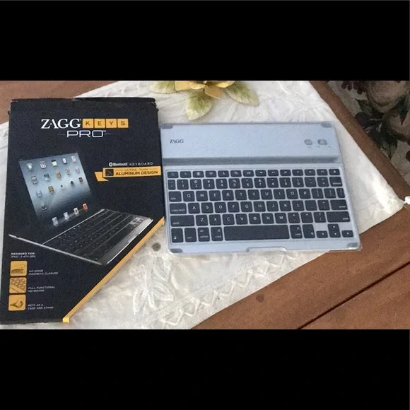 Zagg Keys Pro tough aluminum shell hold your iPad, keyboard