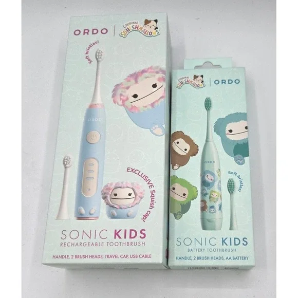 New‎ Ordo x Squishmallows Sonic Kids Toothbrush Set - Rechargeable & Battery