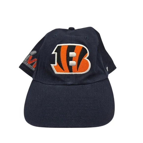 Cincinnati Bengals '47 Brand Clean Up Super Bowl LVI Navy Blue Hat Adjustable