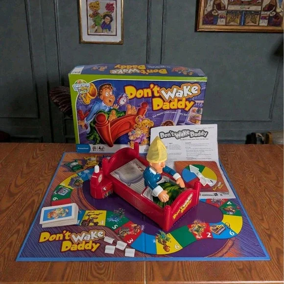 1992-1997 Don't Wake Daddy Board Game Parker Brothers 100% Complete Toys R Us‎