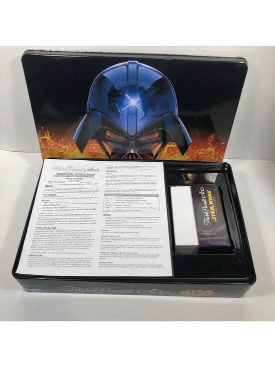 Trivial Pursuit DVD Star Wars Saga Edition, 2005 Collectors Tin, Complete C