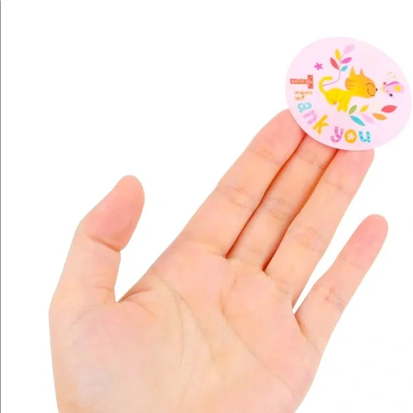 🏷 100 Thank You Kitten / Cat Stickers