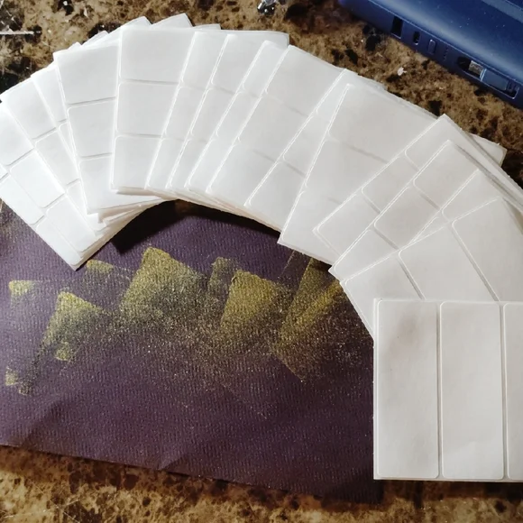 White Adhesive Labels