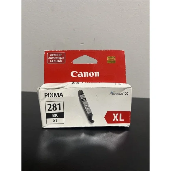 NEW GENUINE - CANON PIXMA 281XL BLACK Ink Cartridge 2122B07 Sealed Box