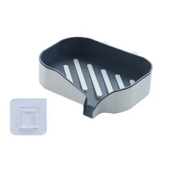 Free Drain Soap Dish jolder Plastic New Blak Whet Wite