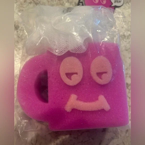 VS PINK Hot Coco Loofah Sponge NWT