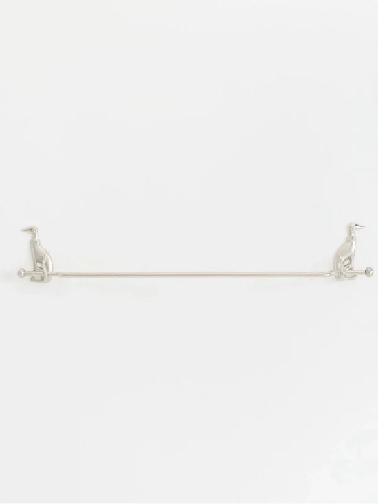 Anthropologie Caine Dog Towel Bar, Brushed Nickel
