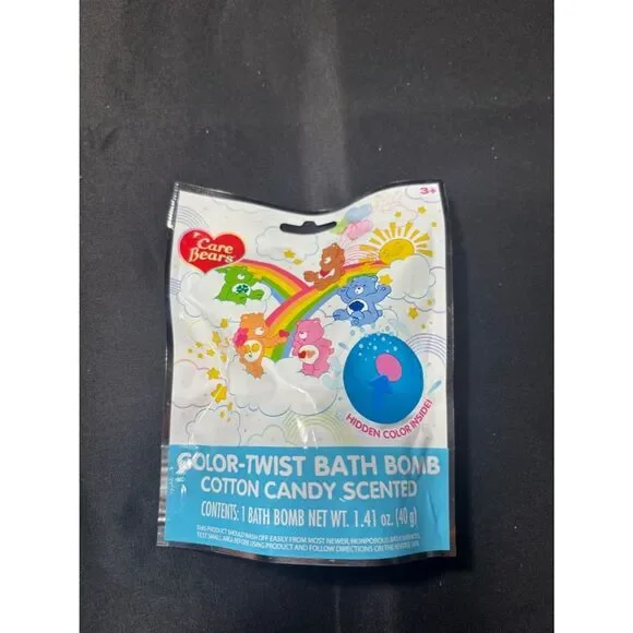 New Care Bears Color-Twist Cotton Candy Scented Bath Bomb