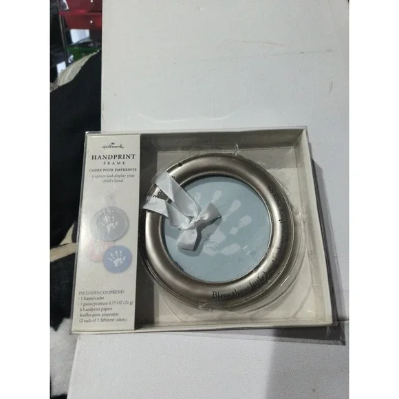 NEW IN BOX HALLMARK MY BAPTISM HANDPRINT FRAME BABY Complete Kit