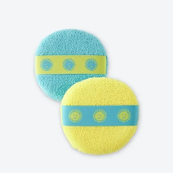 Norwex Kids Bath Sponges Set of 2 Teal and Yellow NWT