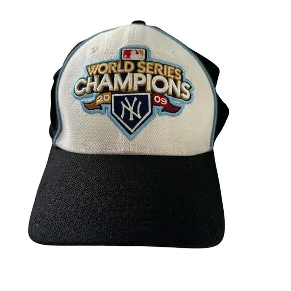 York Yankees 2009 World Series Champions Ball Cap Era Osfm Stretch Fit Y2K