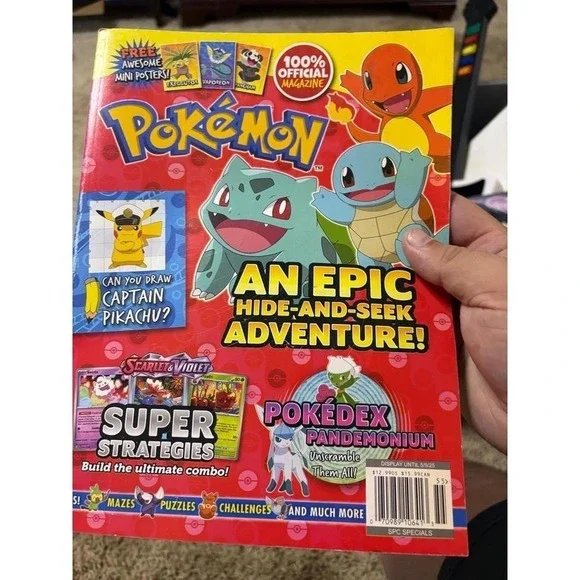 Pokemon Official Magazine Epic Hide And Seek Adventure Scarlet Violet Puzzles