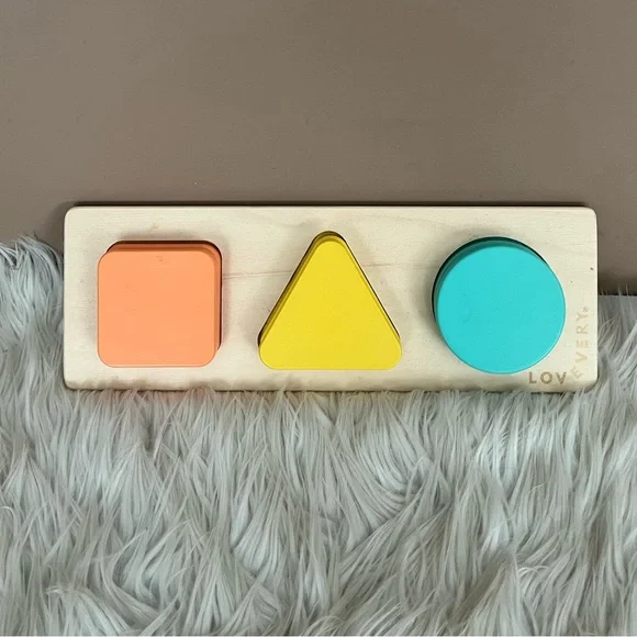 {LOVEVERY} Geo Shapes Puzzle - The Realist Play Kit - Months 19, 20, 21+