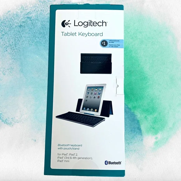 NWB Logitech Bluetooth Keyboard for iPad, iPad 2, iPad Mini, iPad 3rd & 4th Gen