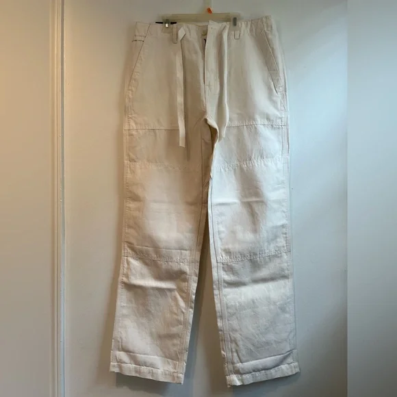 Banana Republic - White Linen Pants - Relaxed Fit - 34L