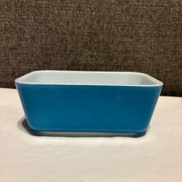 Vintage Pyrex Blue‎ Rectangular Ovenware Dish 0502 No Lid Collectible Retro