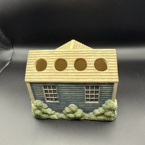 Vintage Ceramic Cottage-Style Toothbrush Holder Whimsical Cottage Core Farmhous