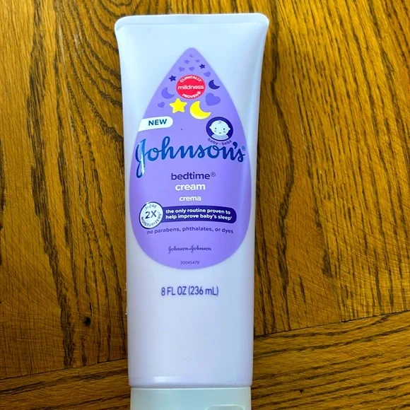 Johnson’s bedtime cream no parabens dyes or phthalates 8 fl oz