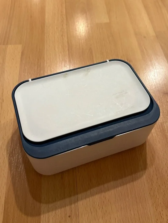 Kids Wipes Case - White and Navy