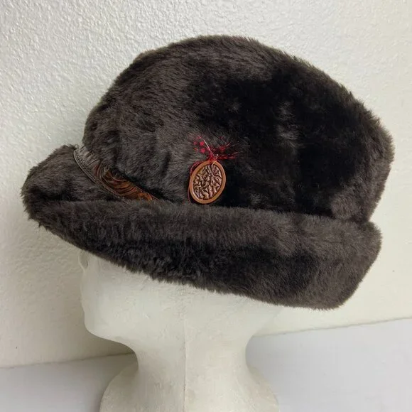 Vintage Faux Fur Winter Hat Cap