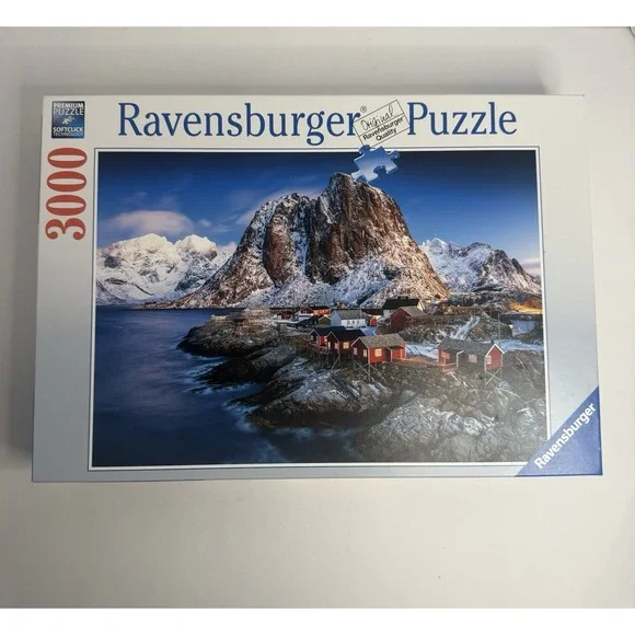 NEW SEALED! Ravensburger 3000 Piece Puzzle Hamnoy Lofoten Norway 170834