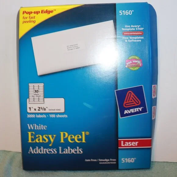 Avery Easy Peel Mailing Address Labels Laser 1