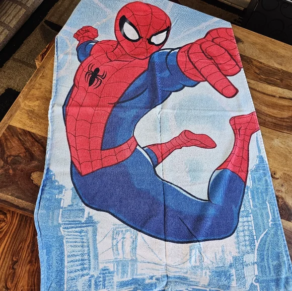 Marvel Universe Spiderman Red Blue Terry Bath Beach Towel Marvel Kids 28