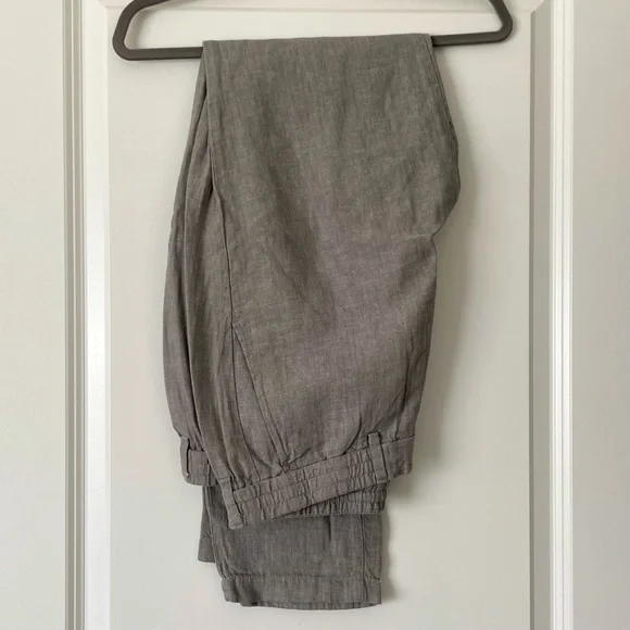 Banana Republic Linen Blend Mason Athletic-Tapered Pant