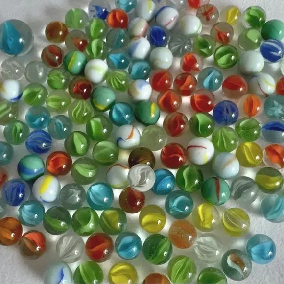MARBLES 140 Vintage Akro & Cat’s Eye Glass
