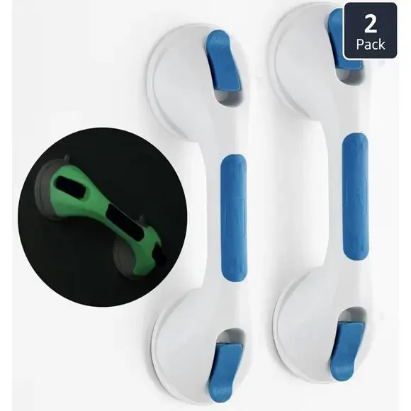 TAILI Shower Grab Bar Glow in the Dark 2-Pack 12.2” Open Box Package Wear