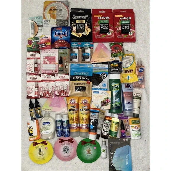 Lot Of Travel Vacation Sized Brand Name Toiletries Girls Mask Lip Self Care