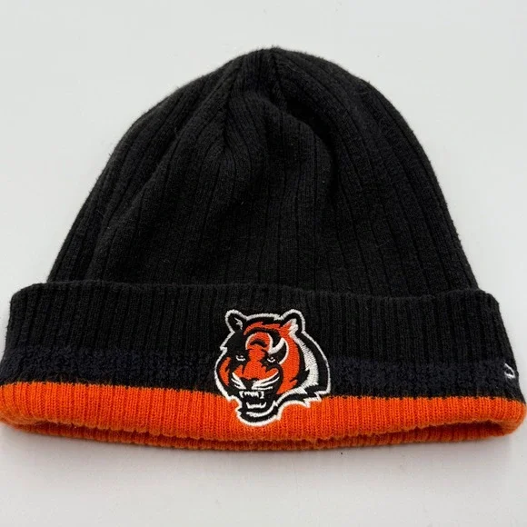 Cincinnati‎ Bengals NFL Onfield Reebok Black Orange Beanie Hat NFL Logo