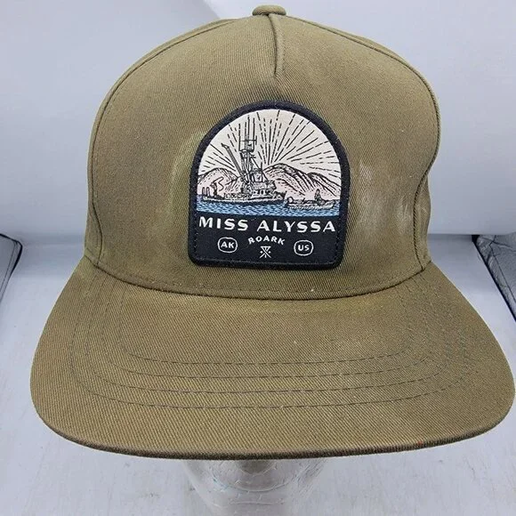 Roark The Alyssa Snapback Hat Olive Green Sample Cap Casual Outdoors