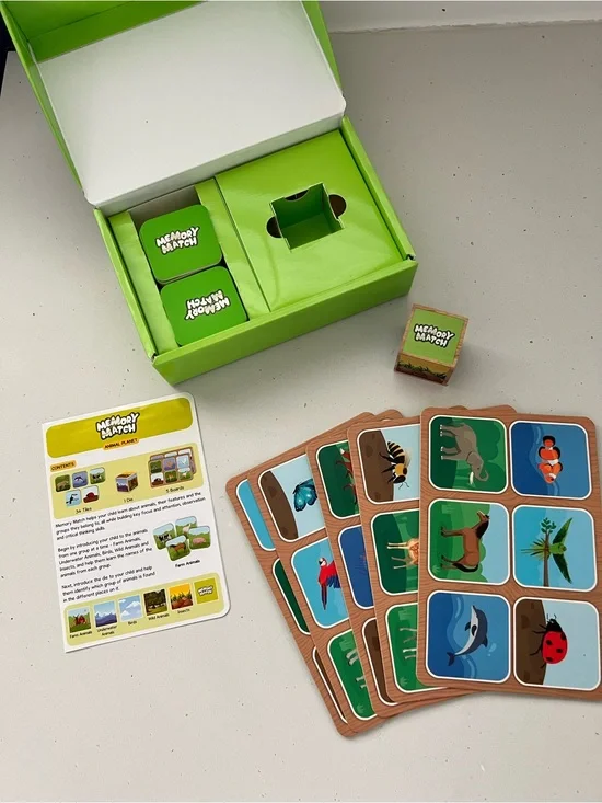 Skillmatics Memory Match Animal Planet Educational Matching Game Ages 3-7