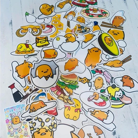 New Gudetama Egg Character waterproof Stickers